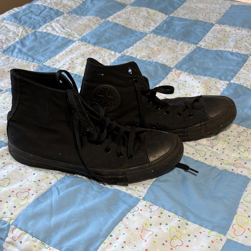 Black High-Top Sneakers
